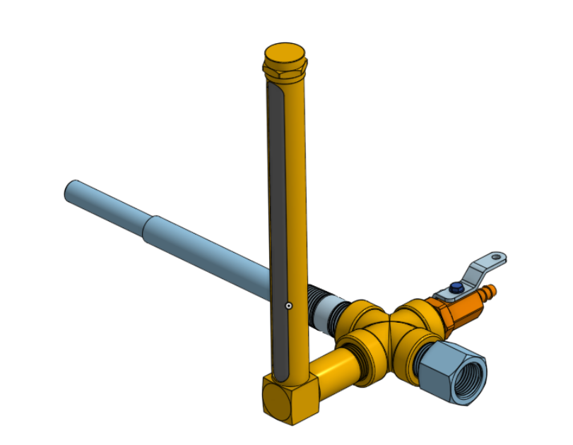 Industrial drain port adapter kit with moisture monitoring for gearboxes reservoirs and lubrication systems