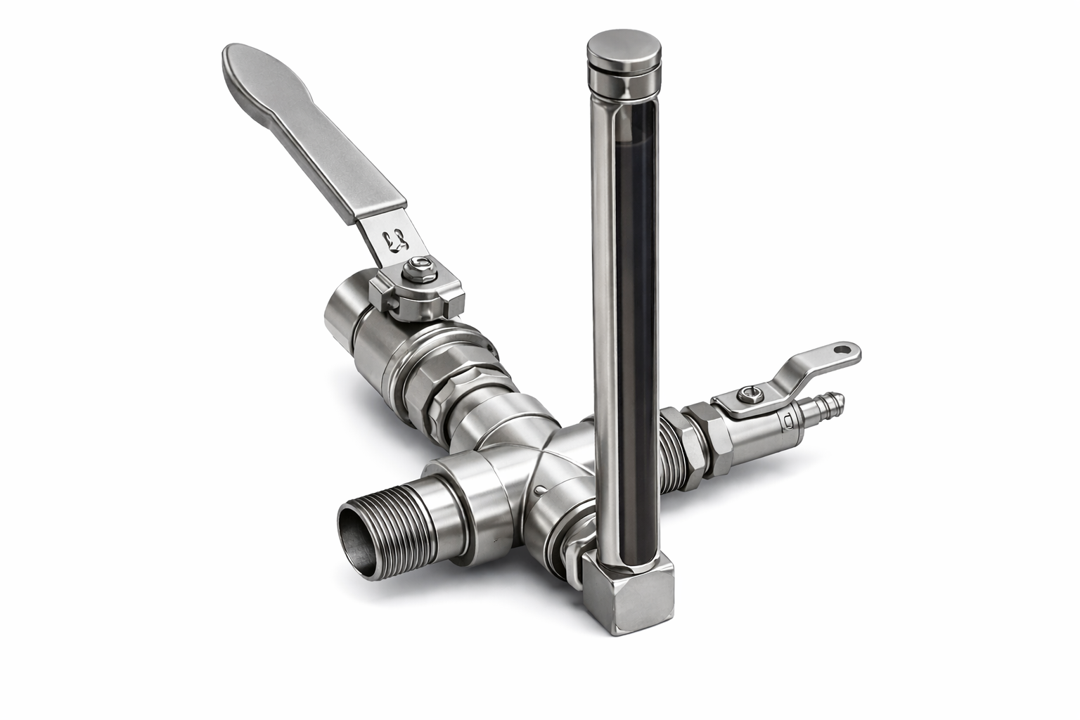 Industrial oil drain adapter kit for gearboxes reservoirs and lubrication maintenance contamination control systems by SKELD Systems c