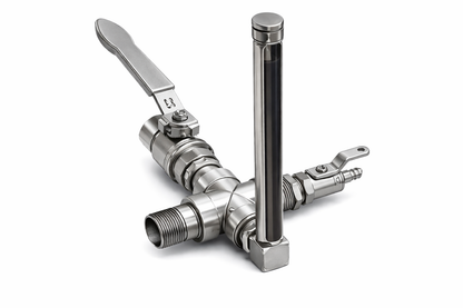 Industrial oil drain adapter kit for gearboxes reservoirs and lubrication maintenance contamination control systems by SKELD Systems c